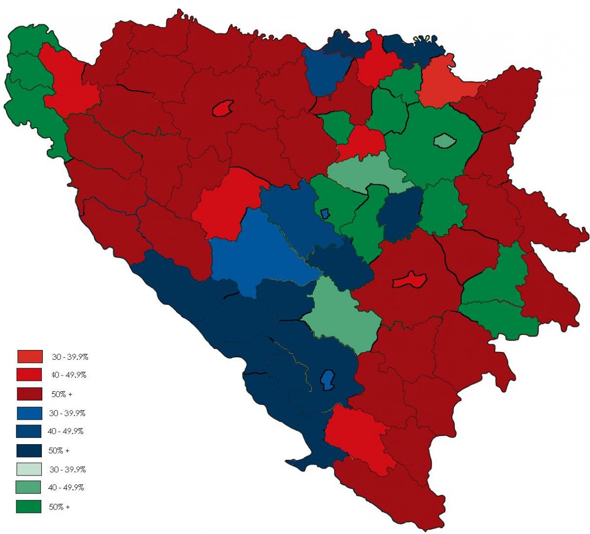 Bosníu trú kort